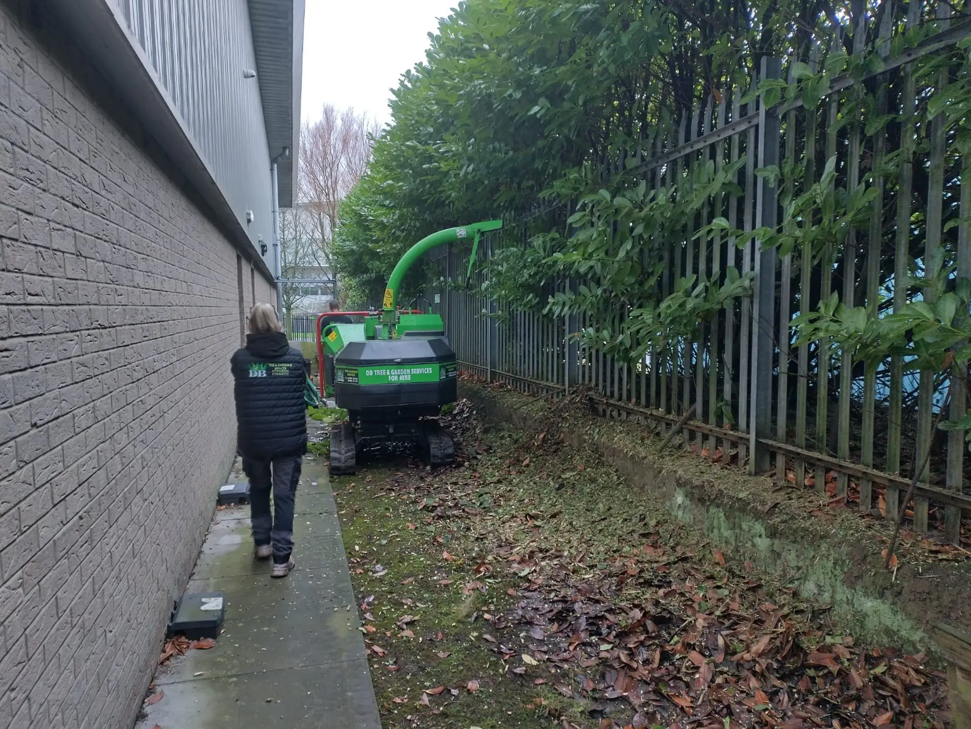 Industrial site winter maintenance and debris clearance