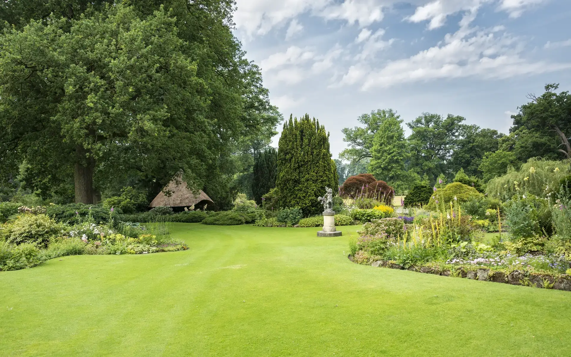 Well maintained garden and green landscape in the North East